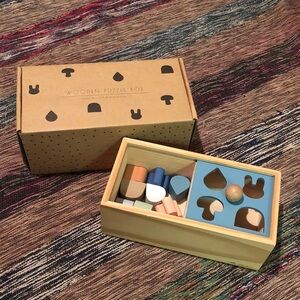 Wooden Shape Puzzle Box